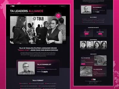 TALA branding business design graphic design hero banner landing page typography ui ux web design web page website website design