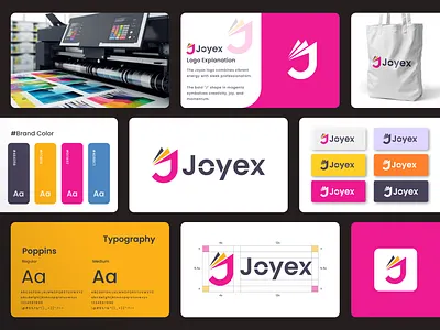 Print Logo - Brand Guidelines brand book brand guidelines brand identity branding branding guide cmyk corporate logo creative logo digital logo fashion logo letter j letter logo logo logo design logo designer logos marketting logo modern logo presentation print logo