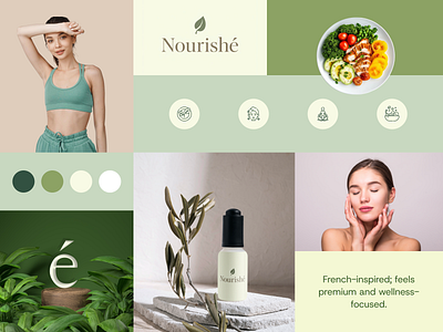 Nourishé - Branding and Packaging Design advertising brand identity branding clean design e commerce fitness food health healthcare landing page lifestyle marketing product design product marketing product page promotion skin care social media visual design wellness