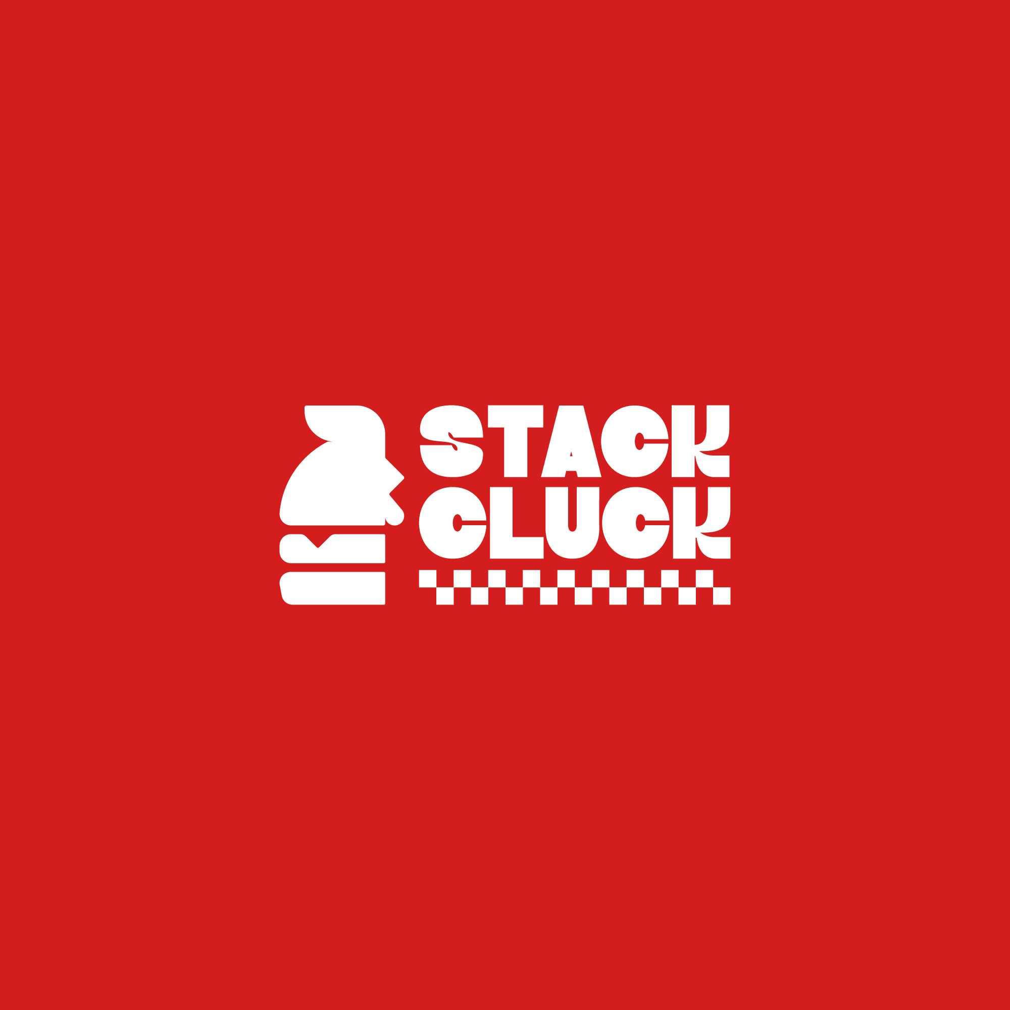 Stack Cluck Logo Animation animated logo animation brand design brand identity branding brending design burger chicken design design studio food graphic design icon logo animation logo design motion motion design motion graphics symbol wordmark