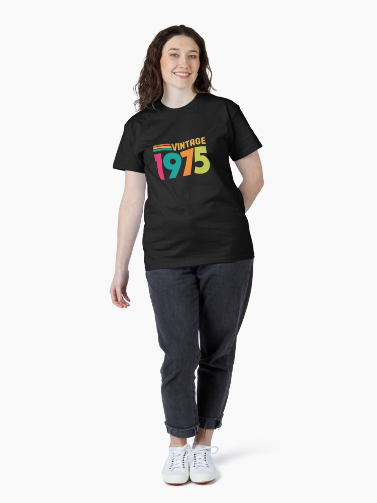 Vintage 1975 Retro Classic Year Design 1975 3d animation branding cap cup digital art graphic design logo motion graphics mug old t shirt ui vector vintage