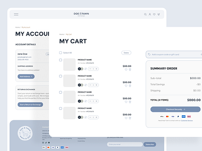 Doe & Fawn | E-commerce ecommerce shopify ui uiux ux webdesign