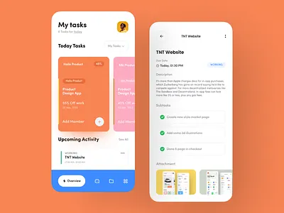Task App UI design home screen ios minimal app mobile ui modern app task task app task done task home task list task ui task ux ui ux
