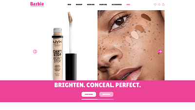 Barbie Beauty Store – Navigation UI & Search States barbiestyle
