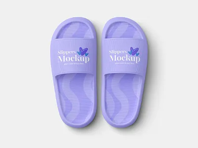 Slippers Mockup Set branding casual clothing fashion flip flops footwear mockup sandals shoes slippers