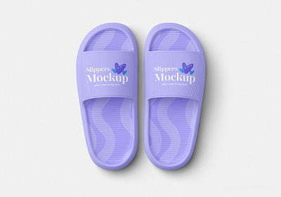 Slippers Mockup Set branding casual clothing fashion flip flops footwear mockup sandals shoes slippers