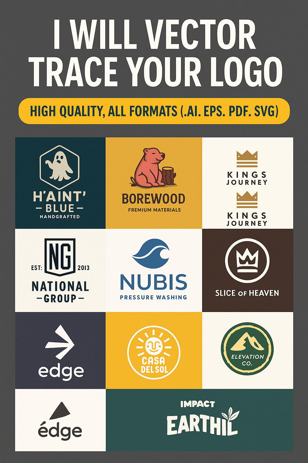 Example of Professional Vector Logo Tracing