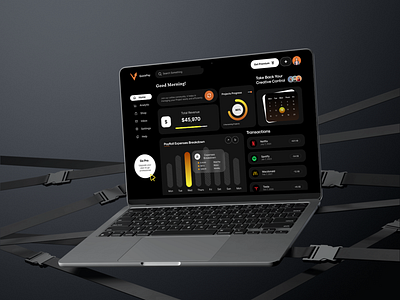 Finance Dashboard Design ayesha riaz black dashboard clean dark theme dashboard finance graphic design homepage interface landing landing page light theme minimal ui user interface ux uxui web web interface web page