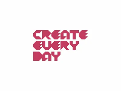 Typography work create design everyday geometric graphic design logo make making minimal minimalist shapes simple simplicity square triangle typography
