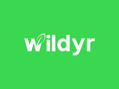 Logo Concept for Wildyr brand branding customtypography design graphic design icon leaf logo logo design logoinspiration modern logo wordmark
