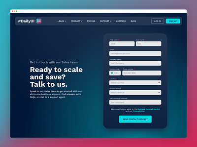 #DailyUI 028 — Contact page contact contact form contact page daily ui dailyui ui