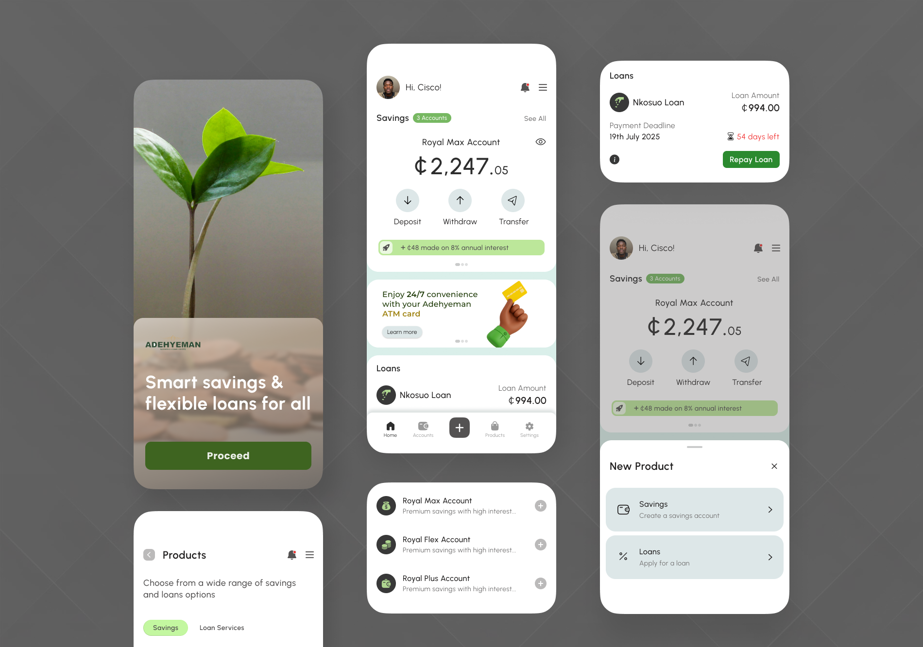 Savings and Loans: Finance App UI app design banking figma finance loans money savings uiux