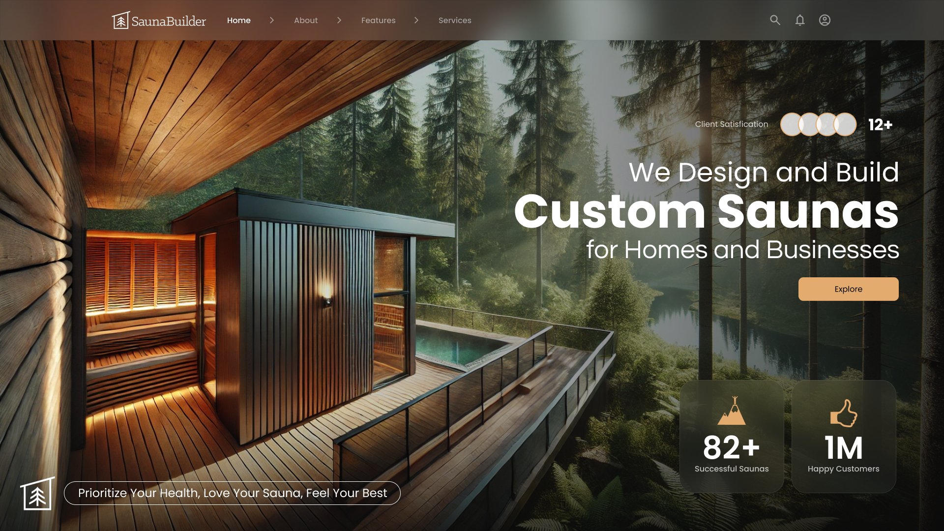 Example of Website Landing Page UI UX Design 