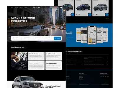 OnTime Hailing Service app bolt branding cars design driver graphic design hailing hailing service heropage illustration inspiration logo ontime service services uber ui vector website