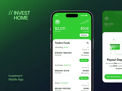 Investment Mobile App 2025 design trend app app design app ui design finance mobile app fintech app uiux design fintech mobile app invest mobile app invest mobile app ui ux design mobile app ui design uiux design