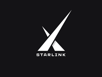 Starlink Logo Redesign branding design flat graphic design illustration logo minimal minimalstic redesign starlink vector
