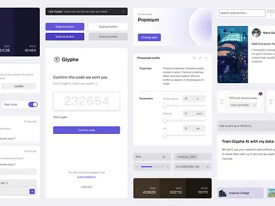 Glyphe design system branding ui