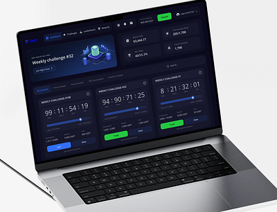 Dashboard for trading contest platfrom ai b2b bitcoin blockchain crypto crypto trading dashboard dashboard ui fintech fintech app inspiration interface product design responsive design saas trading uxui web app design web design web designer