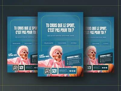 Affiche | Le sport, c'est pour vous branding design graphic design