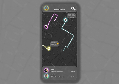 DailyUI020 - Location Tracker dailyui graphic design locationtracker tracker ui