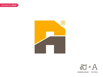 Logo A a bold branding building concept creative design designer designs home house iconic letter logo logos modern real estate reality simple type