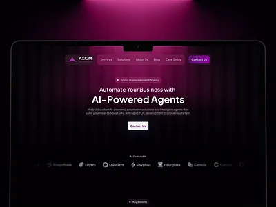 🧠 AI-Powered Automation Website Design aidesign automation businesswebsite cleandesign figma landingpage minimaldesign saaswebsite techui uidesign uxui webdesign webflow