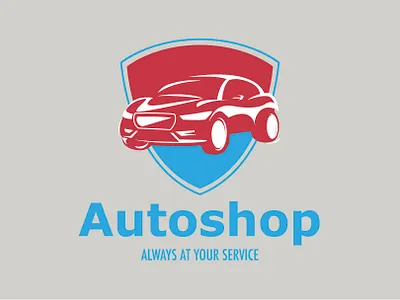 Car auto repair service logo design stylish