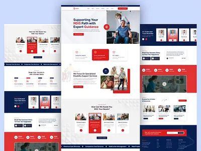 Disability Support Service With Expert Guidance accessibilitymatters child care communitycare disability disabilitysupport disable elder care eldercare elderly care graphic design helthcaredesign landing page design ndis ndisplatform template design uidesign uiux design uxdesign uxinspo web design