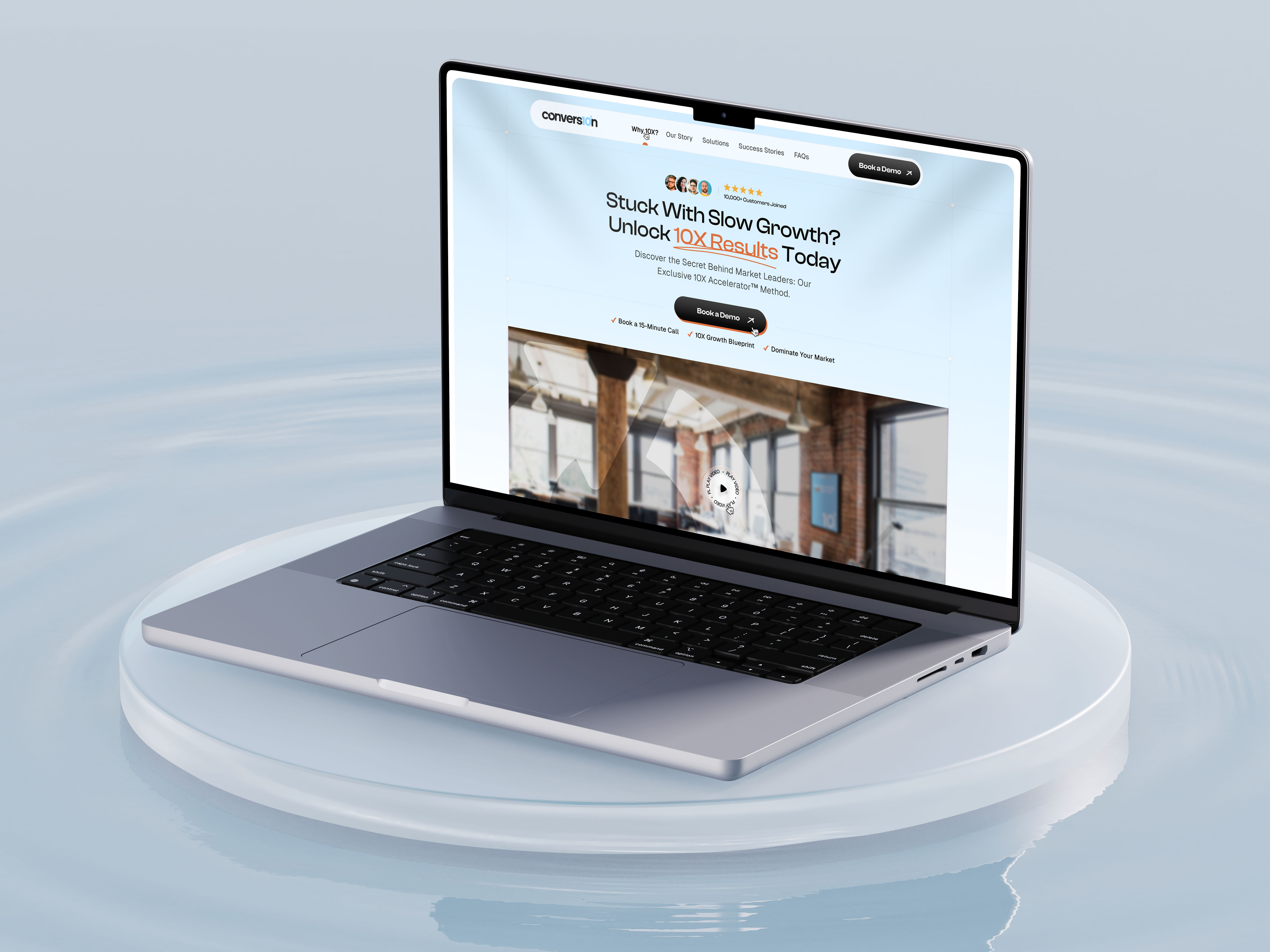 Conversion10x ✦ Hero Section Redesign conversiondesign figma herosection landingpage marketingdesign ui ux uxdesign visualdesign webdesign