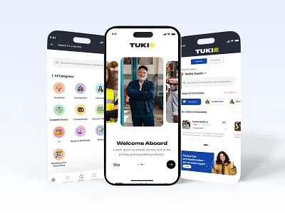 Gig Booking App – Seamless, Modern UI app interface gig booking app mobile app mobile ui ui ux
