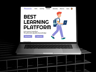 Pexovia Premium Tech Bootcamp bootcampwebsite codingbootcamp design dribbbleui edtechdesign graphic design illustration logo responsiveui studentexperience ui ui ux design ui website uxdesign webdesign
