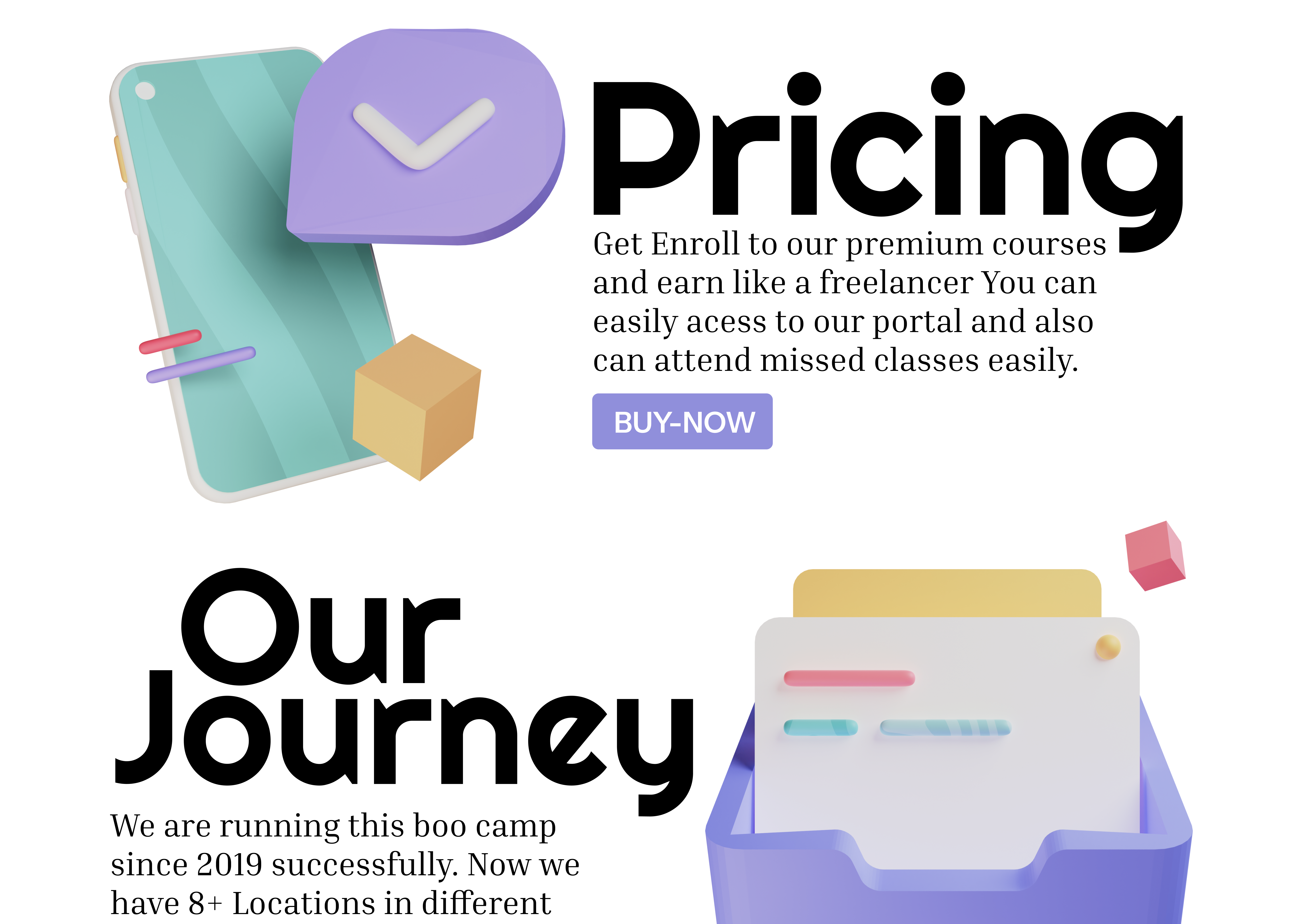 Example of Pexovia Premium Tech Bootcamp Website