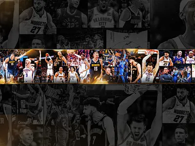 Playoff Carousel - DEN-OKC adobe photoshop creative design graphic design nba photoshop playoffs social social media