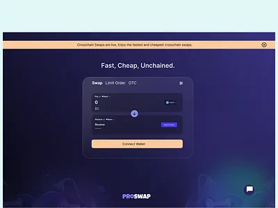 Proswap Swap page app base crypto design dex eth graphic design ui ux web3