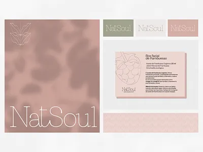 Organic and Minimalist Visual Identity botanical pattern brand brand system branding business card business card design cosmetic design eco friendly identity ethical design graphic design natural skincare branding pattern vector visual system