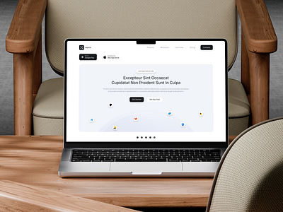 exyr.io - Landing Page + App (Template) Case Study animation app branding design illustration landing logo mobile prototype service ui ux vector web