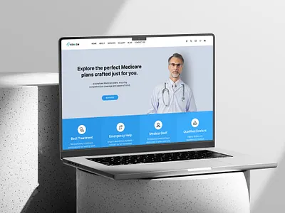 Medicor ( Clinic Landing Page design ) clinic clinic website clinical ui design doctor landing page landing page design medical website medicor ui ui design ui ux user experience design user interface design ux website design