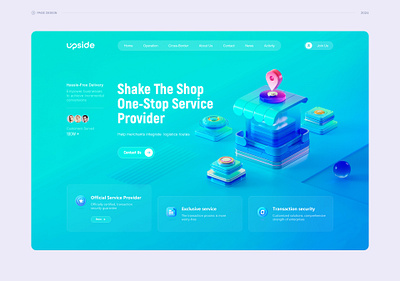 E-commerce Web design c4d illustration ui ux web design