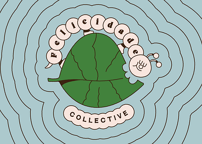 Felicidade Collective graphic design illustration leaf