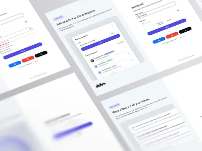 Siteliyo | Onboarding Log In, Sign up, Forgot Password, Auth. auth authentication figma forgot password help center login modern ui onboarding register signup ssn ui design ux design web app web design