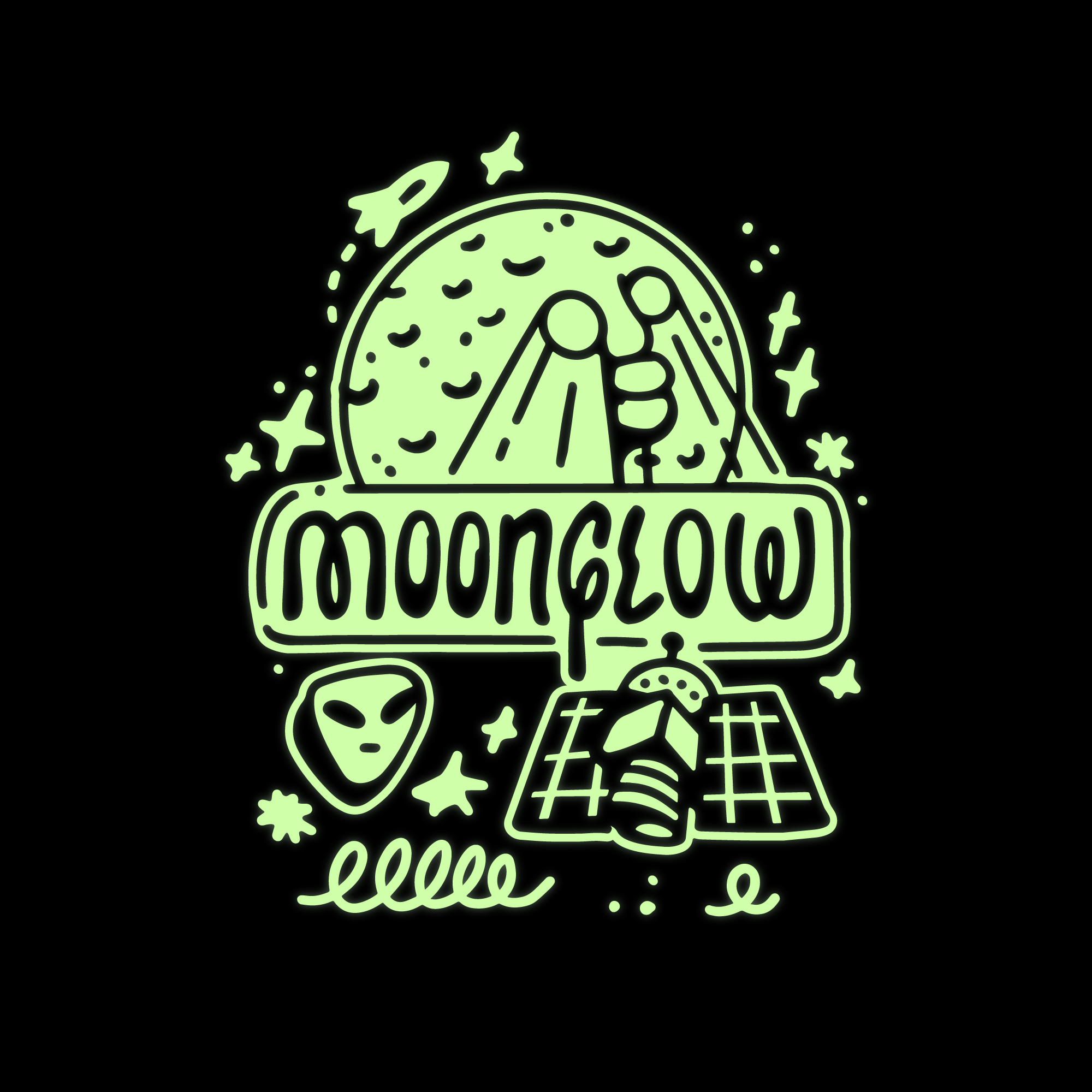 Example of Moon Glow Shirt Design