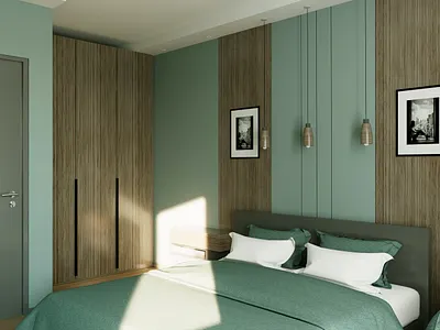 Green Room 1 3d graphic design