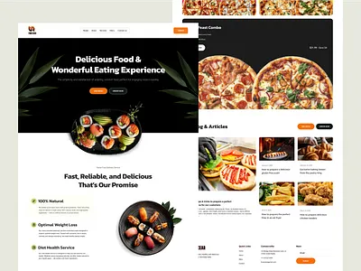 Food Landing Page Design figma food food delivery food delivery landingpage food delivery website food design food industry food landing page food restaurant food website graphic design order food restaurant branding restaurant website ui uiux design website design