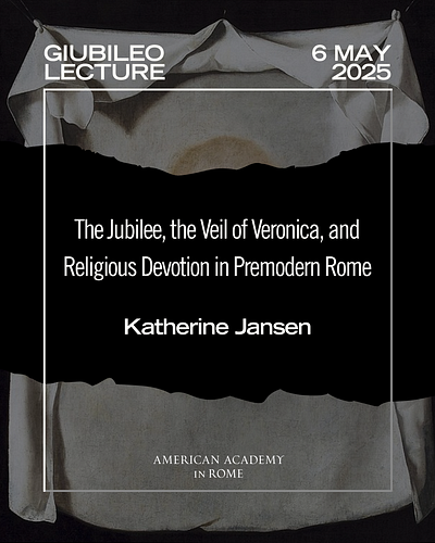 Graphic Design for Art History Event, American Academy in Rome graphic design