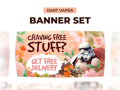 DartVaper | Homepage Promotional Banners banner design graphic design