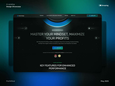 ProfitMind | Fintech Landing Page with Interactive UX Magic ✨ creativedirection designcommunity financeapp fintechdesign fintechux interactiondesign investmentapp madebydmazing microinteractions uxinspiration