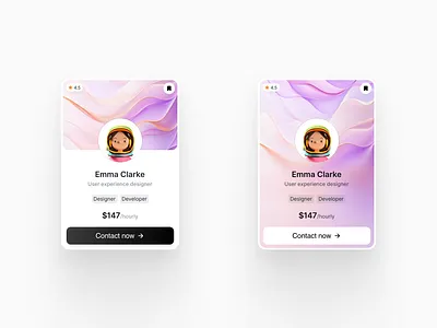 Progressive Blur UI Card animation blur card card design design graphic design illustration minimal ui ui card ui design ui ux uiux ux ux design