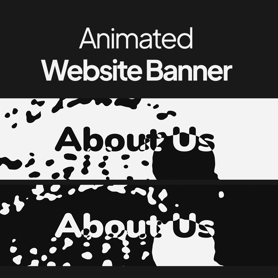 About Us - Animated Website Banner 2d adobe after effects animation flat 2d graphic design motion design motion graphics particles ui
