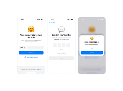 onboarding screens ✌️ edu hire ios17 learn native school trend