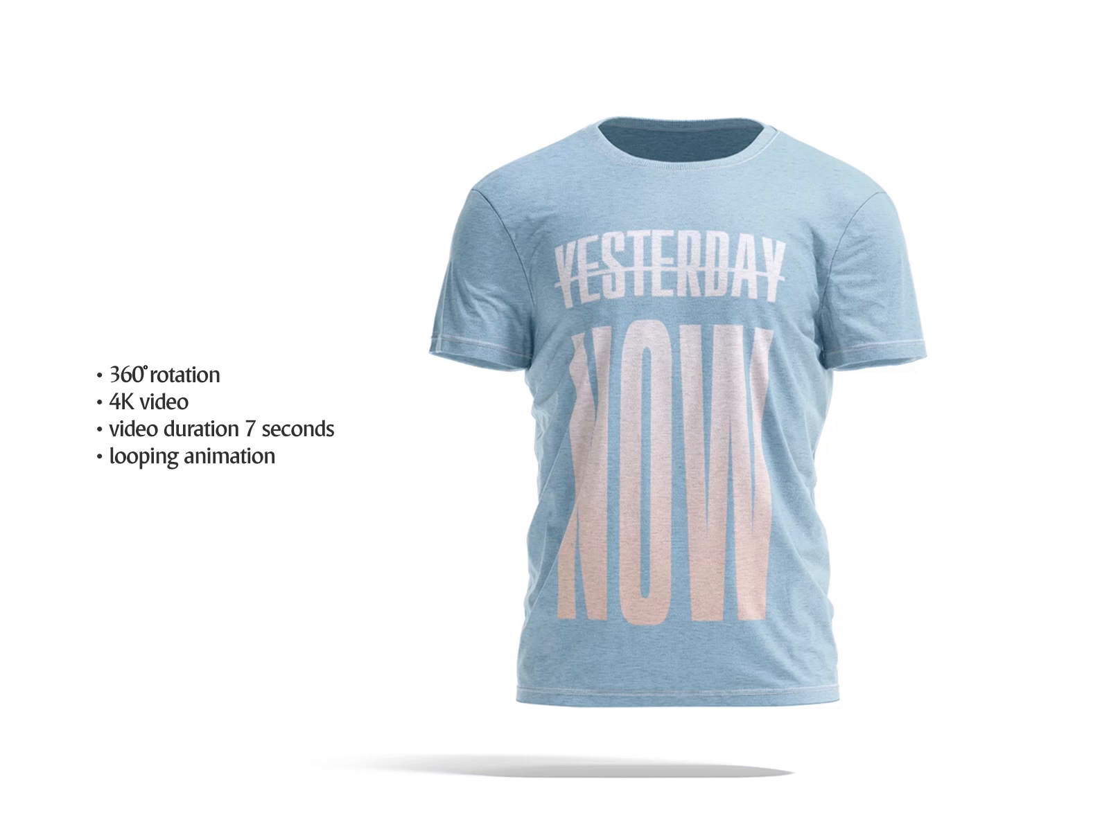 Example of Creating T Shirt Video With Your Design